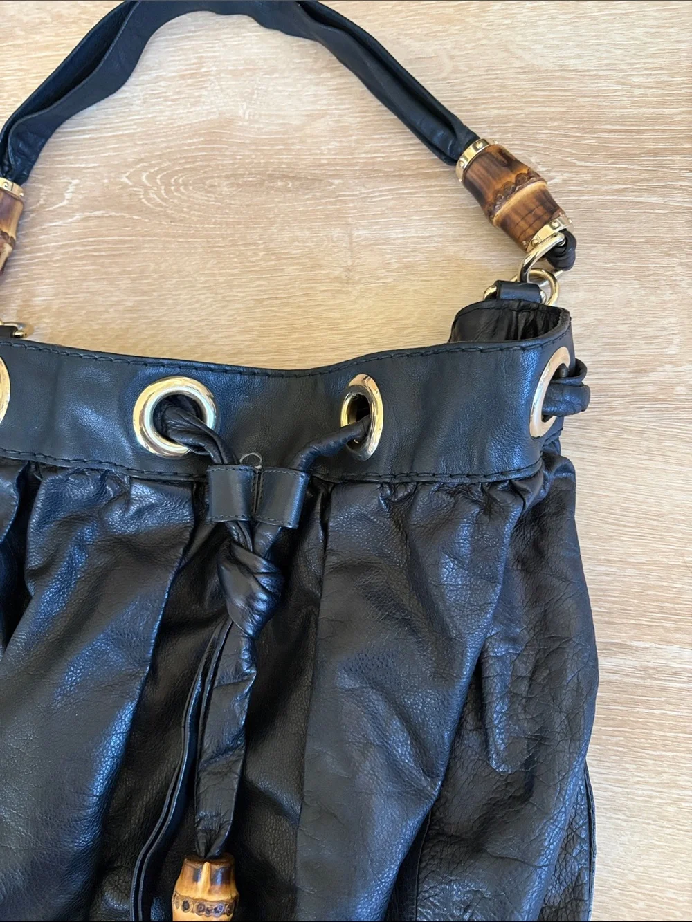 Gucci black drawstring